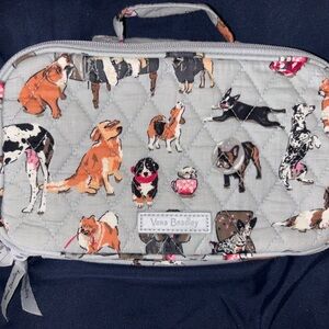 Vera Bradley Gray Quilted Bag with Dog Print